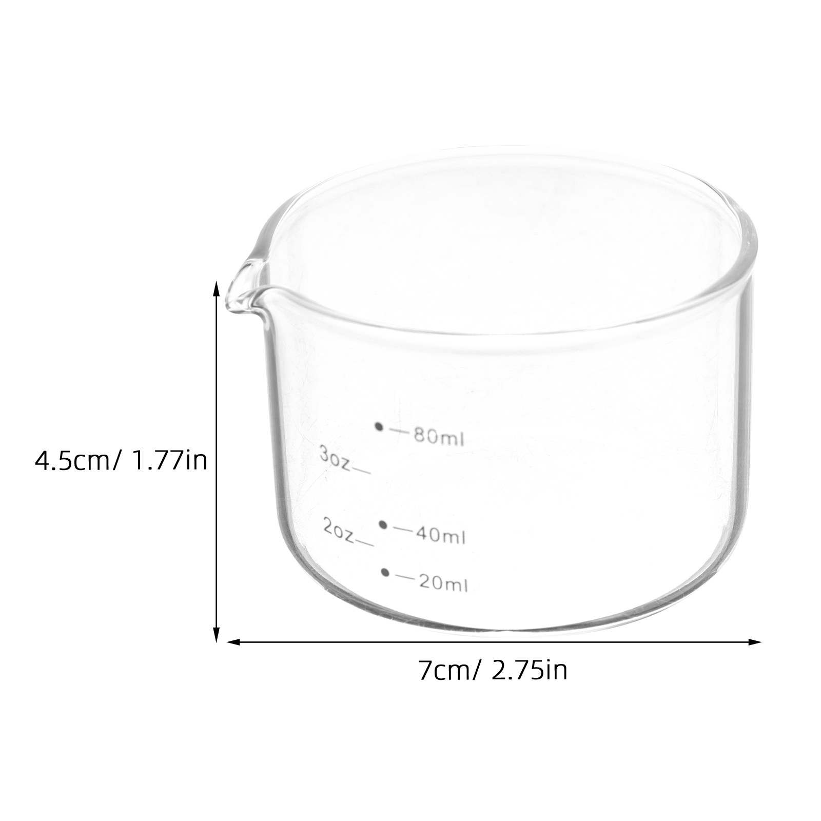 Vaso medidor de 80 ml para esp - Espresso Shot Glass reseña y precio