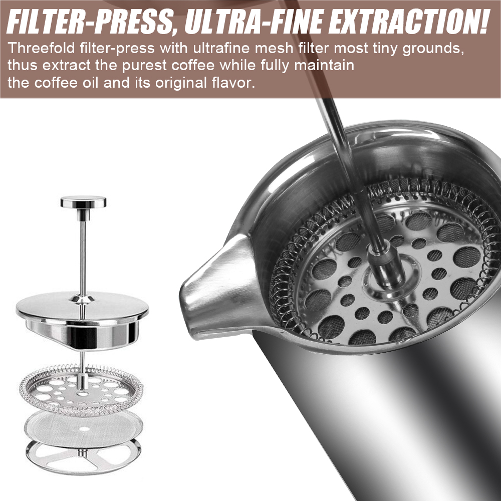 Cafetera de prensa francesa de - Coffee Equipment For Camping reseña y precio