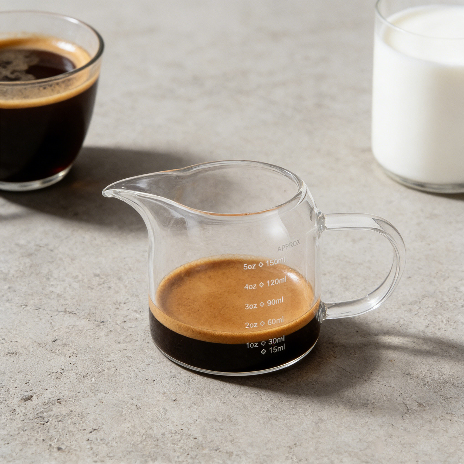 Vaso medidor de vidrio de 150  - Espresso Shot Glass reseña y precio