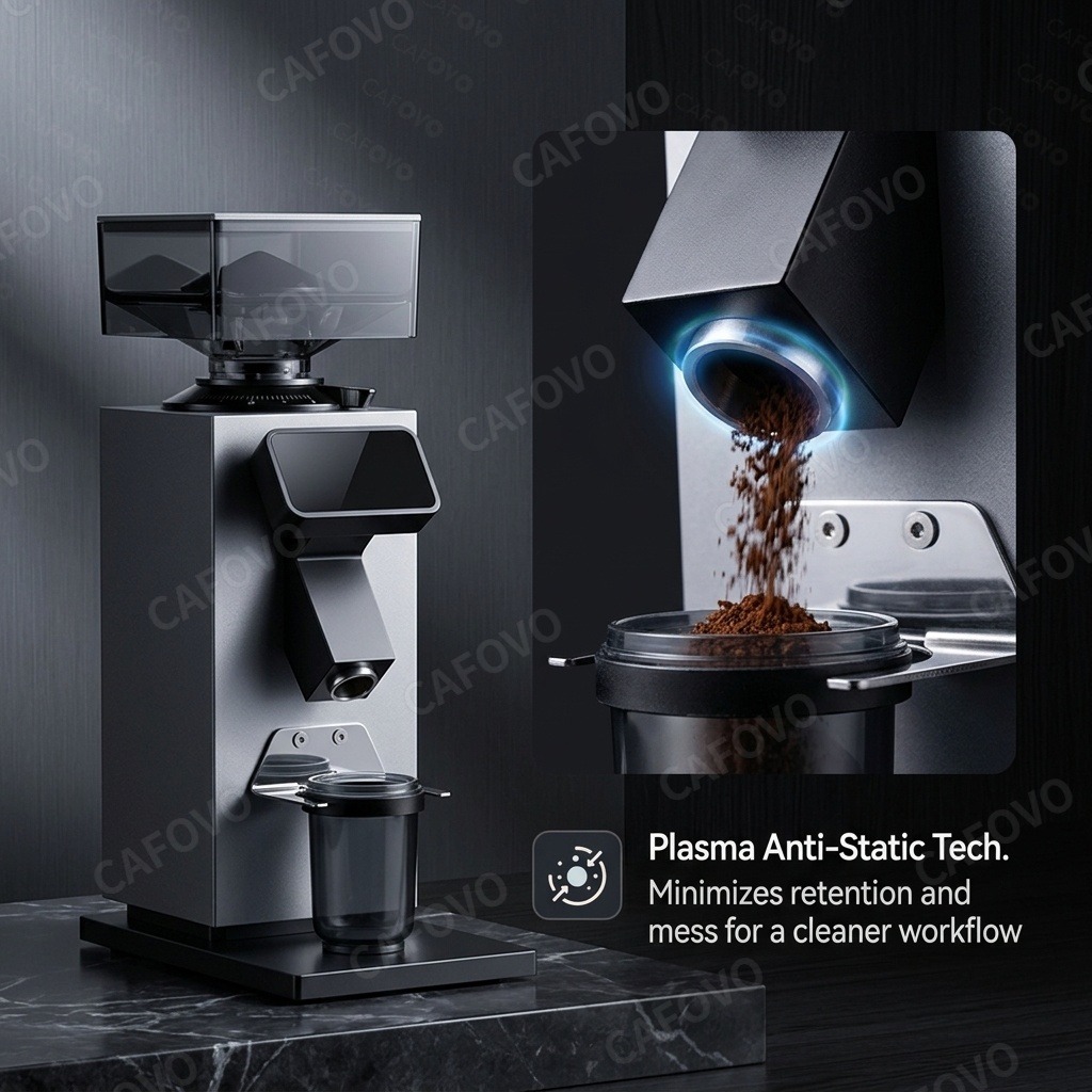 Molinillo de café CAFOVO G964F - Coffee Grinder Burr Flat reseña y precio